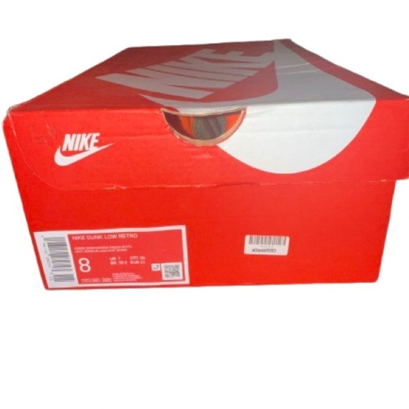 Nike Dunk Low Retro Orange and Green Athletic Shoes main image 4